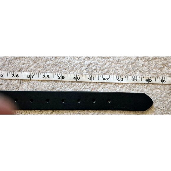 Levis Classic Leather Black/Brown Reversible Belt Silvertone Buckle NWT - Picture 9 of 9